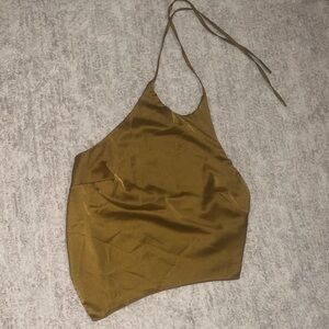 MISSGUIDED SATIN HALTER TOP